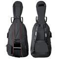 GEWA Cello Gig-Bag Premium 3/4, Cello Tasche (10 mm Tricot-Innenpolsterung,reißfest und wasserabweisend, Verstärkung an Stachel, Steg und Schnecke, komfortable Rucksackgurte, Größe: 3/4), Schwarz