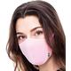 AIRINUM Lite Air Mask, Reusable Face Mask with 5-Layer Filter for Men, Women and Kids | Fashion Cover Washable Cloth Face Mask with 2 Filters (L, Cloudy Pink)