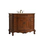 Lark Manor™ Gondola 42" Single Bathroom Vanity Set Wood/Marble in Brown | 35 H x 42 W x 21 D in | Wayfair 9ACC9CC2E52B44CFAADCB870C48DA531