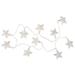 Northlight Seasonal 10 B/O LED Warm Clear Star & Yarn Christmas Lights - 4.5' Clear Wire in White | 2.5 H x 2.75 W x 69 D in | Wayfair