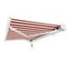 Awntech Retraction Slope Patio Awning Wood in Red/Brown | 10 H x 120 W x 10 D in | Wayfair KWL10-WH-BT