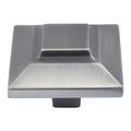 Atlas Homewares Trocadero 1 1/2" Length Square Knob Metal in Gray | 1.5 H x 1.5 W x 1 D in | Wayfair 4002-P