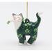 The Holiday Aisle® Whisker Cat - Shamrock Ornament Ceramic/Porcelain in Green | 3 H x 2.5 W x 1.25 D in | Wayfair CAE1737A28294956A59531C6006C7A02