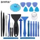DIYFIX Kit d'outils de réparation d'ouverture de téléphone portable 24 en 1 jeu de tournevis outils