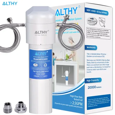 ALTHY – purificateur de filtre d'eau potable sous évier certifié NSF/ANSI connexion directe
