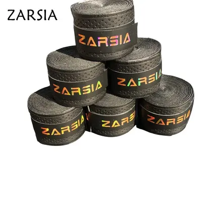 ZARSIA-Poignées de raquette de tennis 15 pièces/lot coordonnantes éblla sueur (noir)