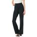 Plus Size Women's Bootcut Ponte Stretch Knit Pant by Woman Within in Heather Charcoal (Size 18 W)