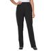 Plus Size Women's Elastic-Waist Soft Knit Pant by Woman Within in Black (Size 16 W)