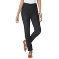 Plus Size Women's Stretch Denim Straight-Leg Jegging by Jessica London in Black (Size 24 T) Jeans Legging