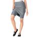 Plus Size Women's Stretch Cotton Skort by Woman Within in Medium Heather Grey (Size M)