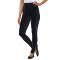Plus Size Women's Velour Legging by Woman Within in Black (Size 4X)