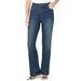 Plus Size Women's Bootcut Stretch Jean by Woman Within in Midnight Sanded (Size 16 WP)