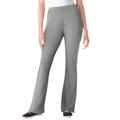 Plus Size Women's Stretch Cotton Bootcut Pant by Woman Within in Medium Heather Grey (Size L)