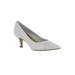 Wide Width Women's Wow Pump by Bella Vita® in White Kid Leather (Size 8 W)