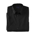 Men's Big & Tall KS Signature Wrinkle-Free Short-Sleeve Dress Shirt by KS Signature in Black (Size 17 1/2)