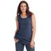 Plus Size Women's Perfect Scoopneck Tank by Woman Within in Navy (Size M) Top