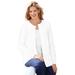 Plus Size Women's Perfect Long-Sleeve Cardigan by Woman Within in White (Size 1X) Sweater