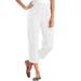 Plus Size Women's 7-Day Knit Capri by Woman Within in White (Size 1X) Pants