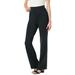 Plus Size Women's Bootcut Ponte Stretch Knit Pant by Woman Within in Heather Charcoal (Size 12 WP)