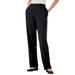 Plus Size Women's 7-Day Knit Straight Leg Pant by Woman Within in Black (Size M)