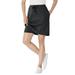 Plus Size Women's Sport Knit Skort by Woman Within in Heather Charcoal (Size 5X)