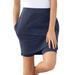 Plus Size Women's Stretch Cotton Skort by Woman Within in Navy (Size 5X)