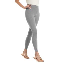 Plus Size Women's Stretch Cotton Legging by Woman Within in Medium Heather Grey (Size 5X)