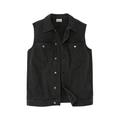 Men's Big & Tall Liberty Blues™ Denim Vest by Liberty Blues in Black Denim (Size 3XL)