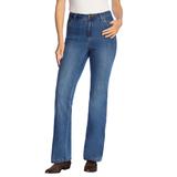 Plus Size Women's Comfort Curve Bootcut Jean by Woman Within in Medium Stonewash Sanded (Size 20 W)