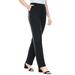 Plus Size Women's Straight Leg Ponte Knit Pant by Woman Within in Black (Size 16 WP)