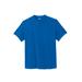 Men's Big & Tall Shrink-Less™ Lightweight Henley T-Shirt by KingSize in Royal Blue (Size L) Henley Shirt