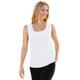 Plus Size Women's Rib Knit Tank by Woman Within in White (Size 3X) Top