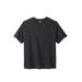 Men's Big & Tall Shrink-Less™ Lightweight Pocket Crewneck T-Shirt by KingSize in Black (Size 8XL)