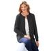 Plus Size Women's Perfect Long-Sleeve Cardigan by Woman Within in Black (Size L) Sweater