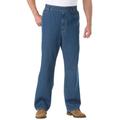 Men's Big & Tall Loose Fit Comfort Waist Jeans by KingSize in Stonewash (Size L 40)