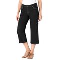 Plus Size Women's Capri Stretch Jean by Woman Within in Black Denim (Size 28 WP)