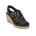 Women's The Karen Espadrille by Comfortview in Black (Size 7 1/2 M)