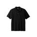 Men's Big & Tall Shrink-Less™ Piqué Polo Shirt by KingSize in Black (Size 7XL)