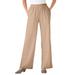 Plus Size Women's 7-Day Knit Wide-Leg Pant by Woman Within in New Khaki (Size 1X)