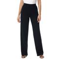 Plus Size Women's Wide Leg Ponte Knit Pant by Woman Within in Black (Size 16 WP)