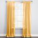 Wide Width BH Studio Sheer Voile Tab-Top Panel by BH Studio in Daffodil (Size 60" W 63" L) Window Curtain