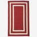 Double Border Rug by Colonial Mills in Red (Size 2'W X 6'L)