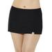 Plus Size Women's Side Slit Swim Skort by Swimsuits For All in Black (Size 24)