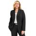 Plus Size Women's Bi-Stretch Blazer by Jessica London in Black (Size 22 W) Professional Jacket