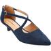 Wide Width Women's The Dawn Pump by Comfortview in Navy (Size 9 1/2 W)