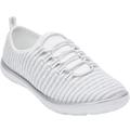 Wide Width Women's CV Sport Ariya Slip On Sneaker by Comfortview in White (Size 9 1/2 W)