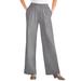 Plus Size Women's 7-Day Knit Wide-Leg Pant by Woman Within in Medium Heather Grey (Size 2X)