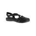 Extra Wide Width Women's Garrett Sandals by Easy Street® in Black (Size 7 WW)