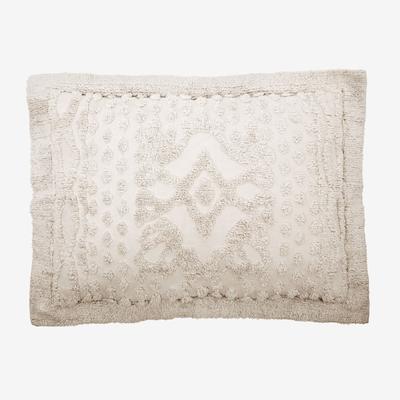 Georgia Chenille Sham by BrylaneHome in Ivory (Size KING) Pillow