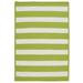 Bay Stripe Lime Rug by Colonial Mills in Lime (Size 22 X 34)